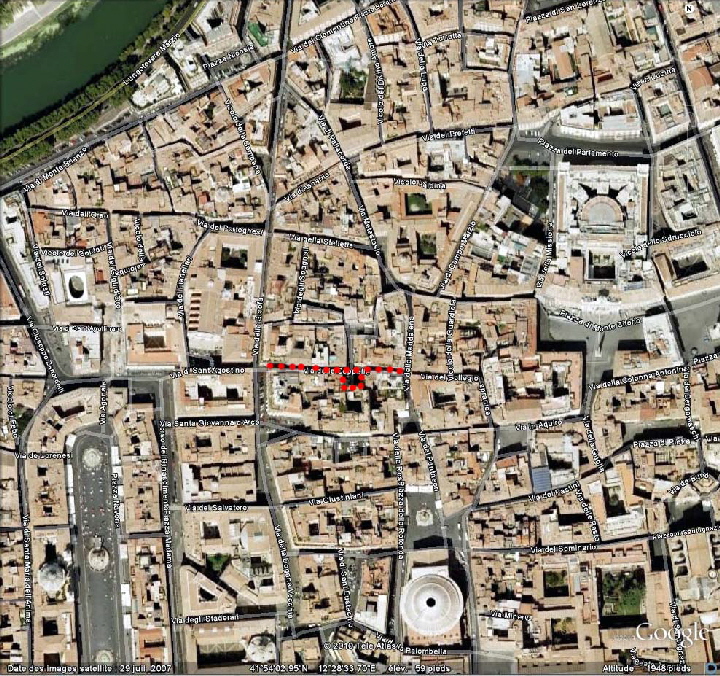 Piazza e via delle Coppelle - Sant'Eustachio